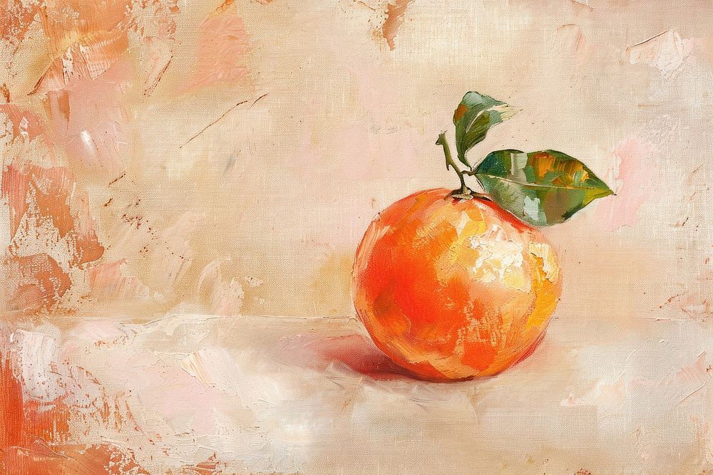Close up on pale porange painting grapefruit produce.