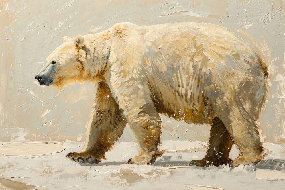 Close up on pale bear wildlife animal mammal.