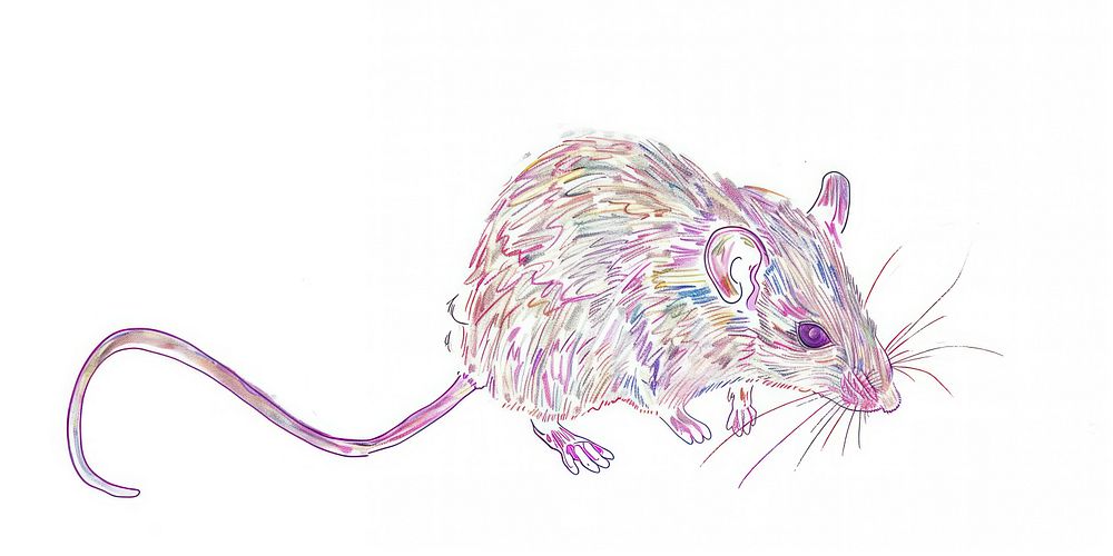 Mouse drawing rat electronics.