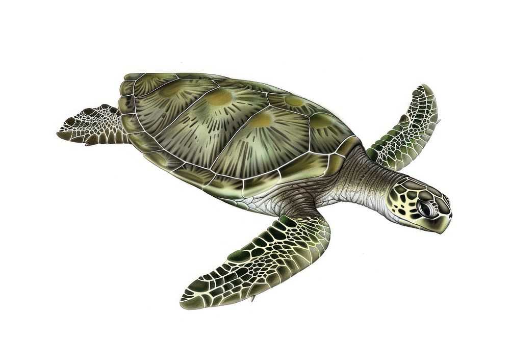 Sea turtle tortoise reptile animal.