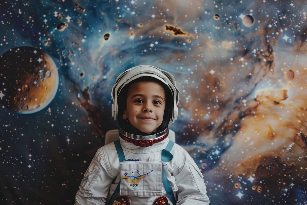 Brazilian boy astronaut person human.