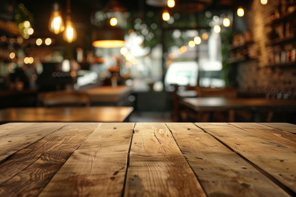 Rubber wood table cafe restaurant furniture.