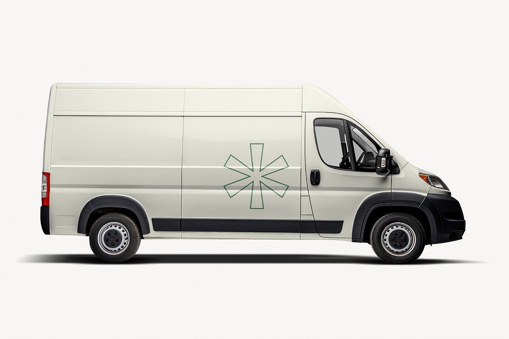 White cargo van, vehicle for small business