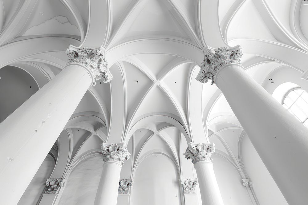 Pillars Catholic Church architecture column | Free Photo - rawpixel