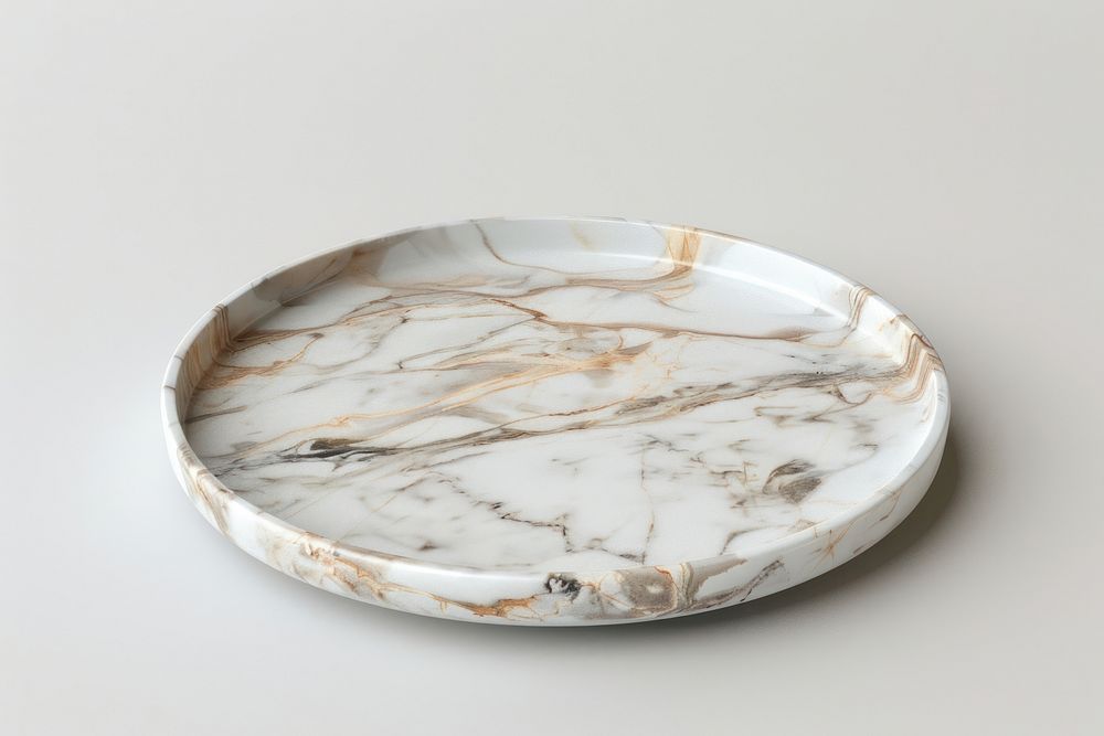 Marble tray porcelain pottery plate.