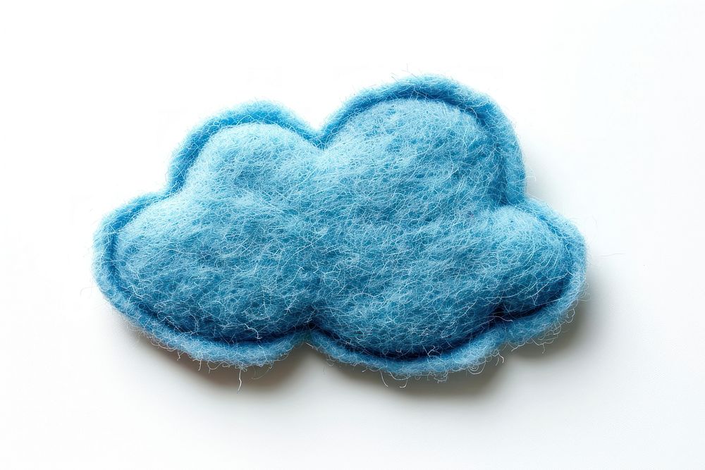 Felt stickers of a single cloud accessories accessory clothing.