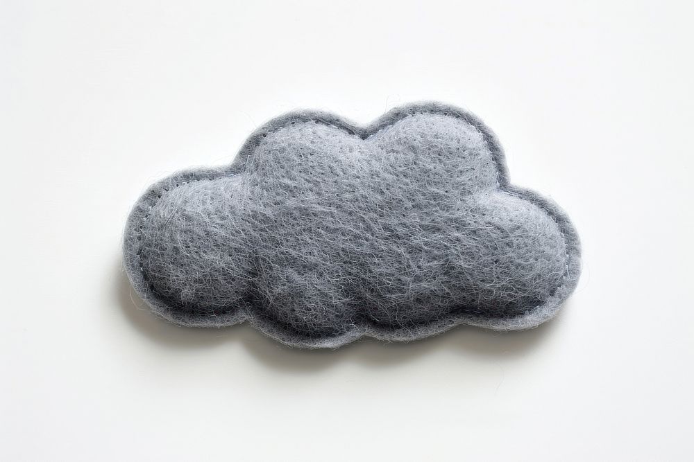 Felt stickers of a single cloud accessories accessory cushion.