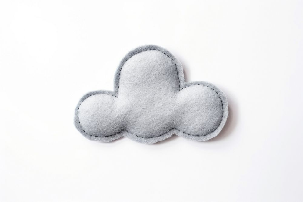 Felt stickers of a single cloud symbol accessories accessory.