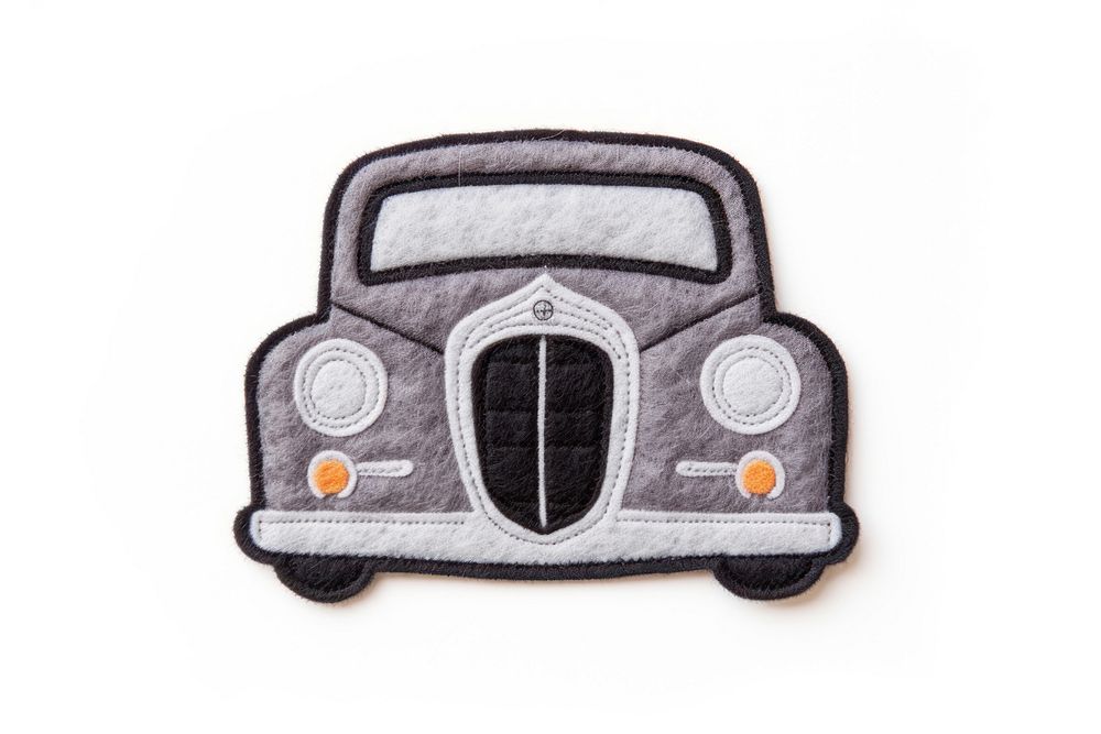 Felt stickers of a single classic car accessories illustrated accessory.