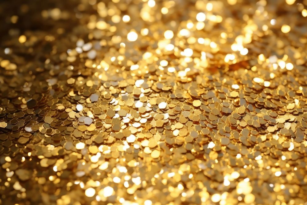 Metal glitter gold.