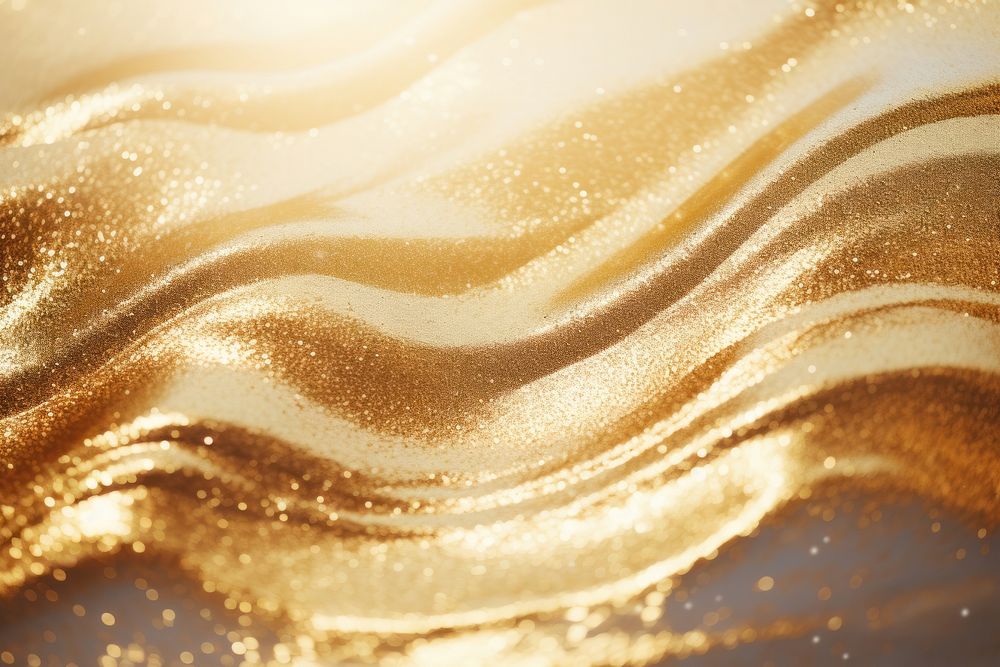 Wave texture gold beverage.