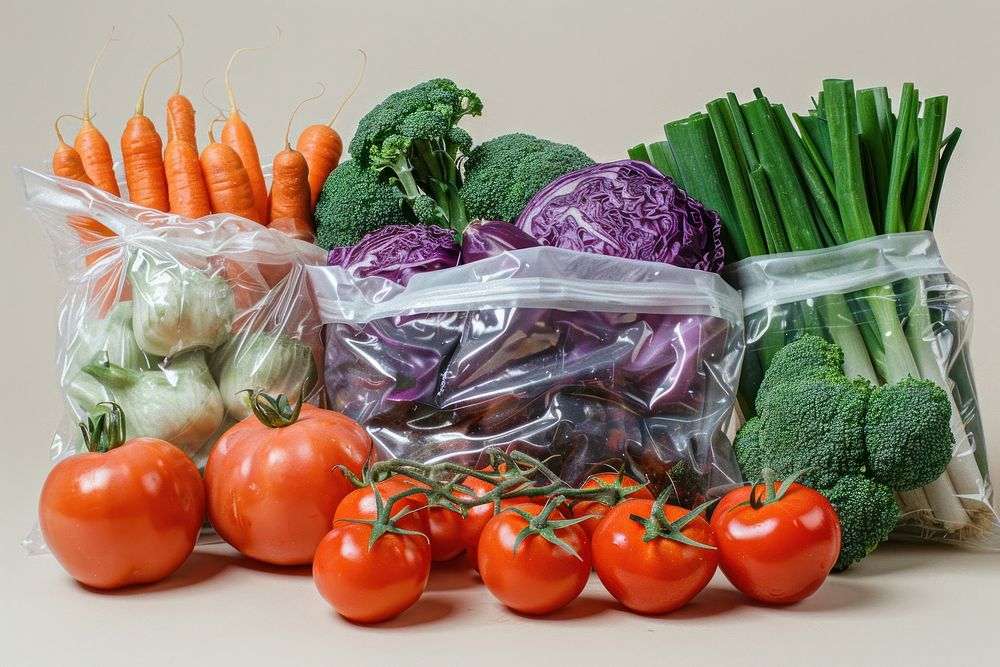 Vegetables bags produce plant food. | Free Photo - rawpixel