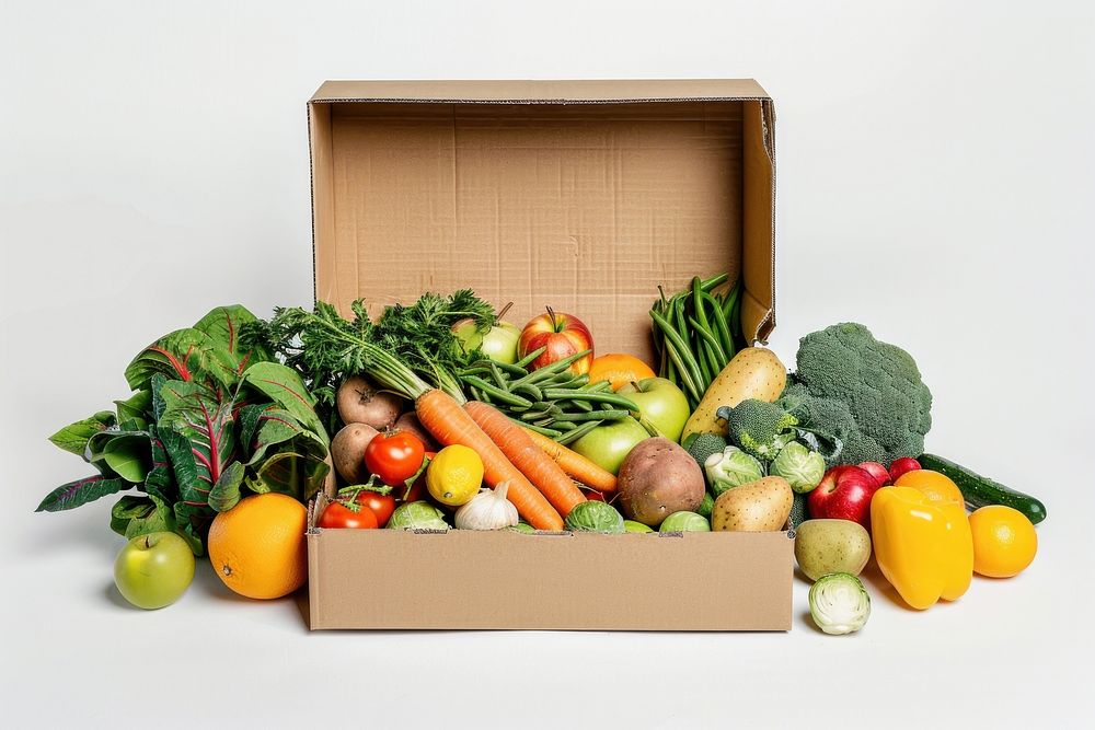 Cardboard box produce fruit carton.