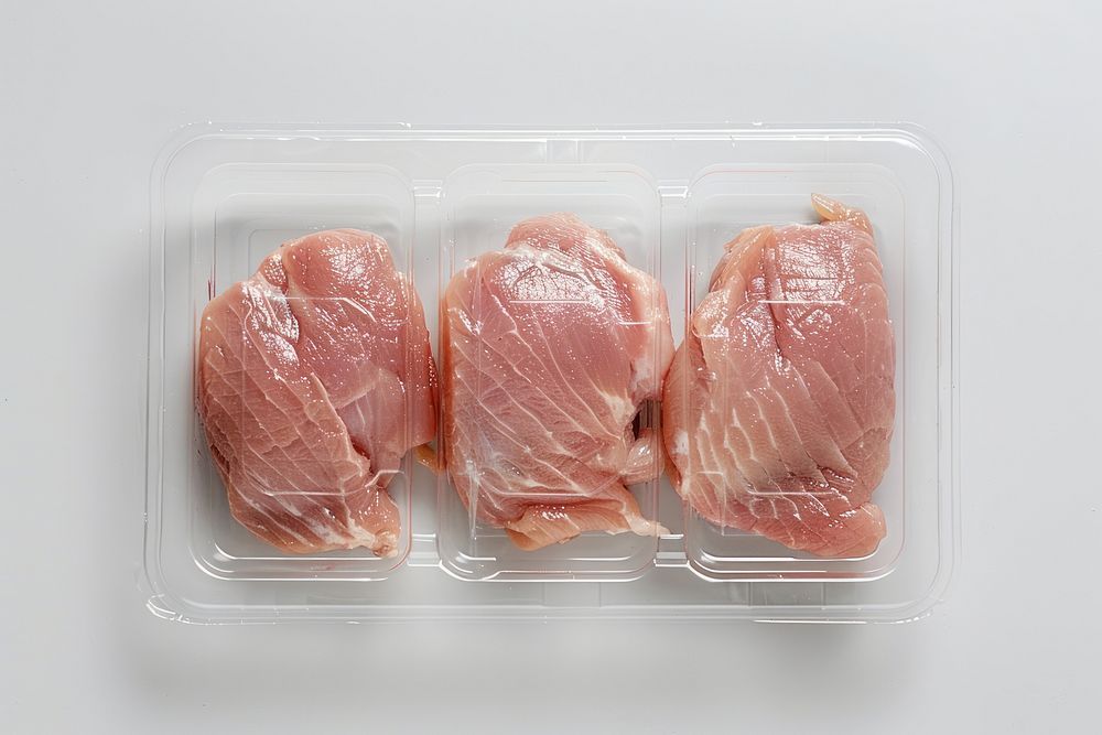 Packaging for frozen perfect cut raw chicken raw meat mutton food.