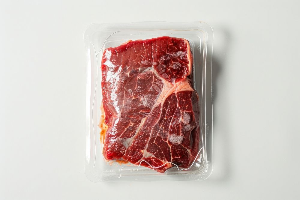 Packaging for frozen perfect raw beef raw meat food pork.