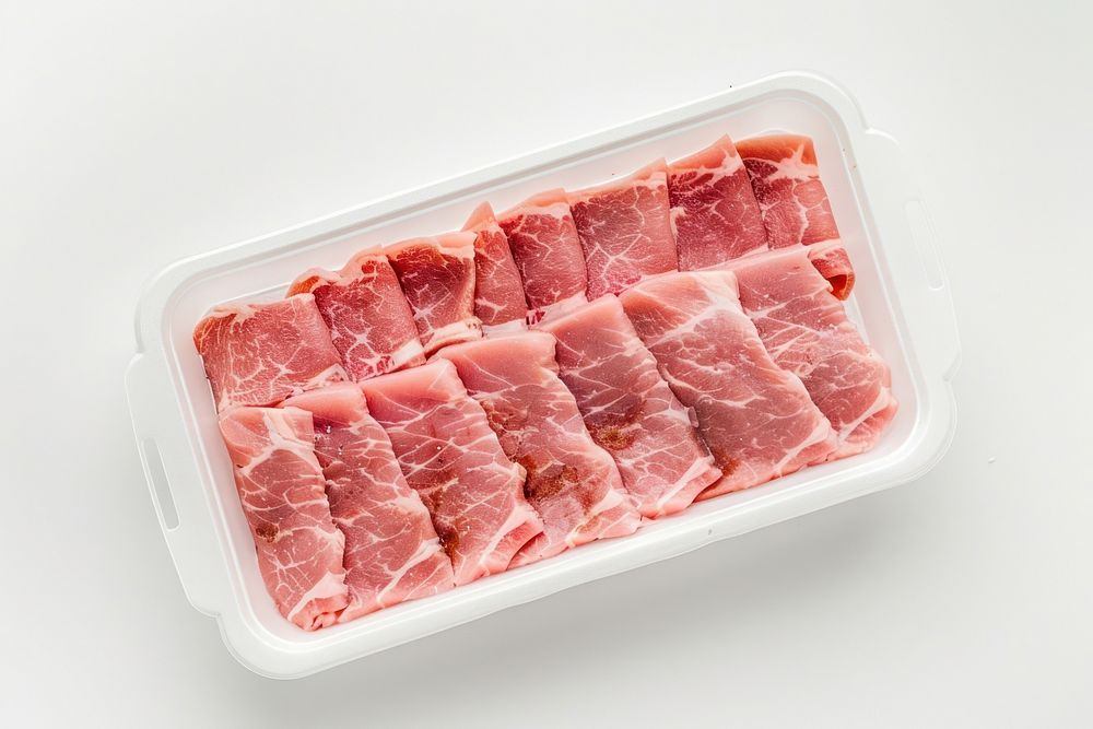 Packaging for frozen perfect cut raw pork raw meat mutton food.