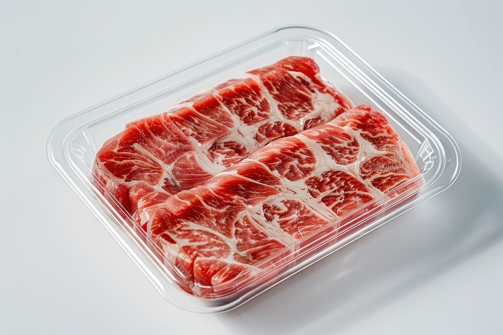 Packaging for frozen perfect cut raw pork raw meat mutton food.