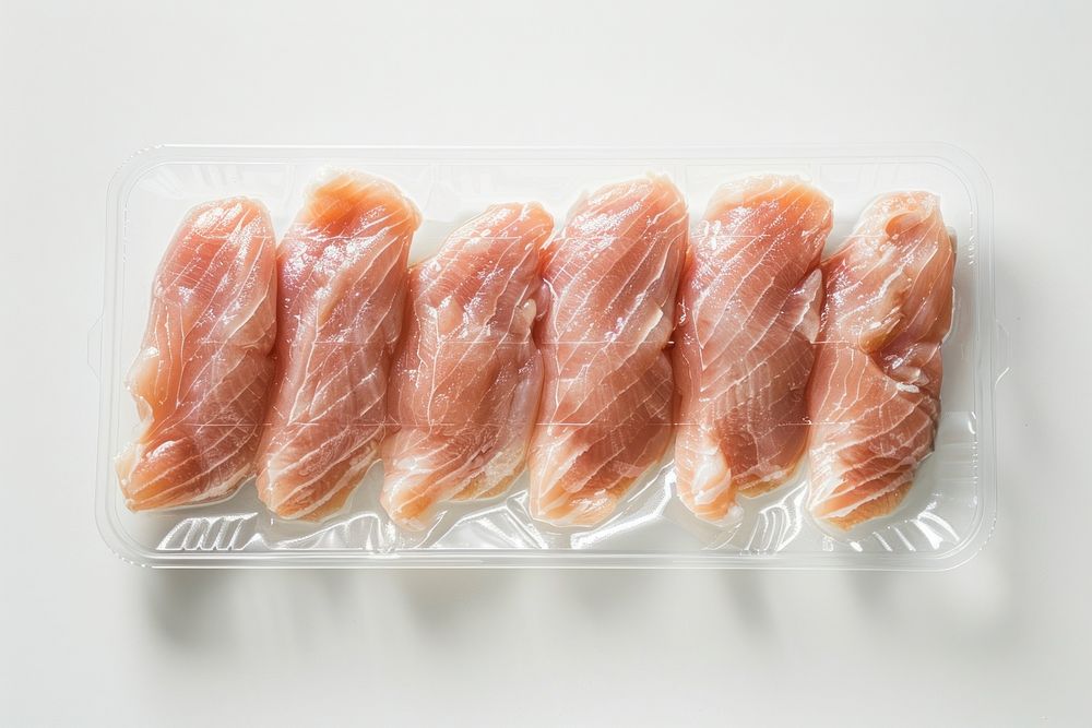 Packaging for frozen perfect raw chicken meat raw salmon seafood mutton.