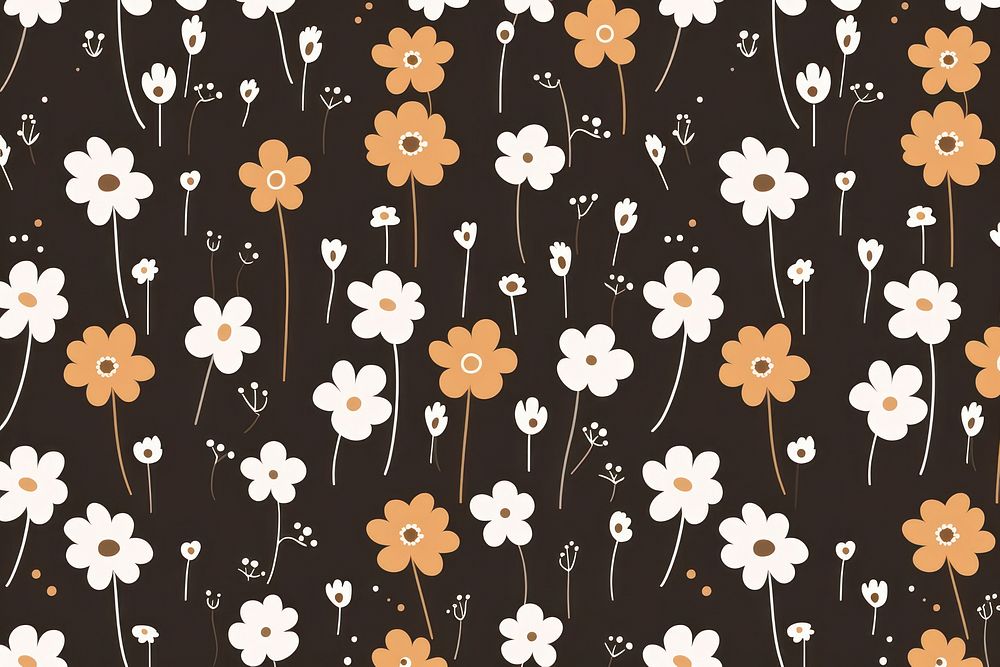 Flower pattern blackboard graphics.