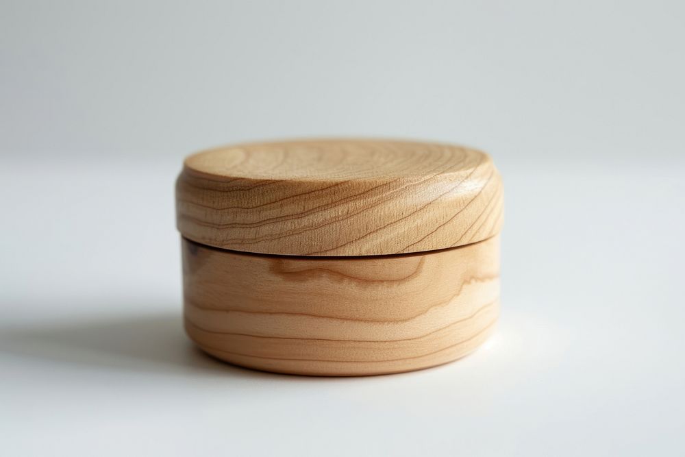 Plain cosmetic product wooden package pottery bowl tape.