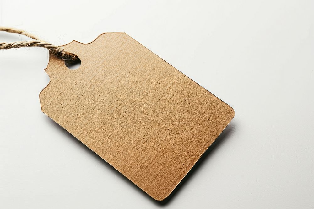 Empty craft brown paper label mockup accessories blackboard accessory.