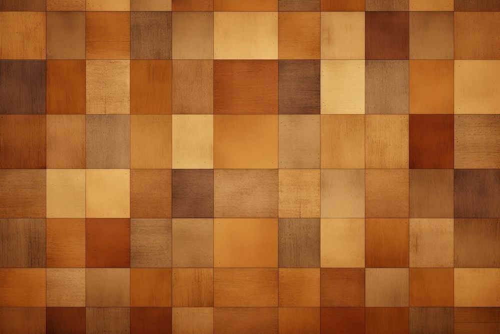 Brown vintage square pattern architecture flooring building.