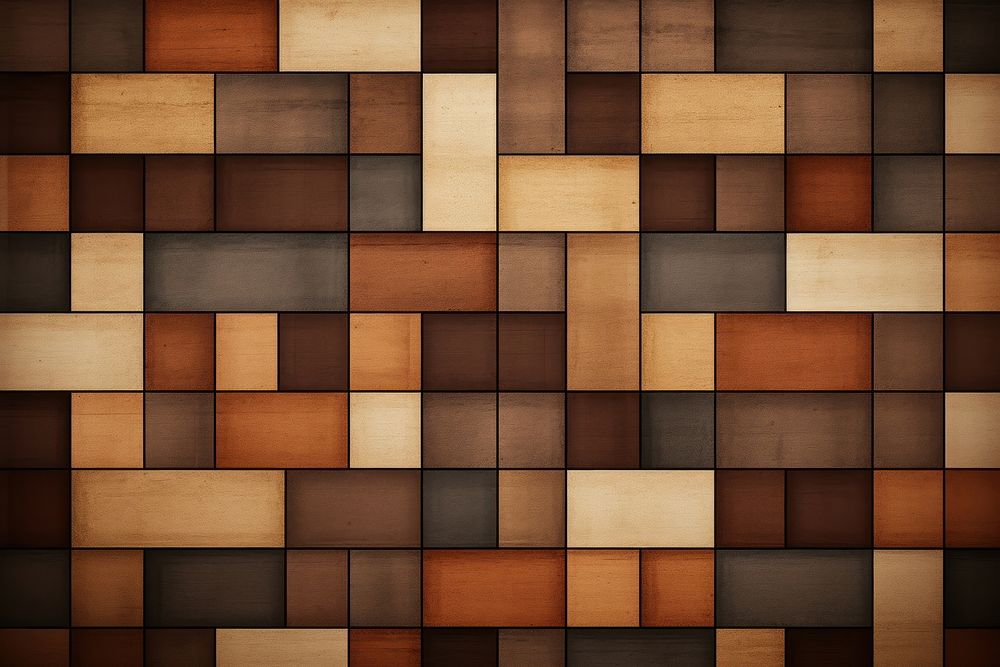 Brown vintage square pattern architecture building indoors.