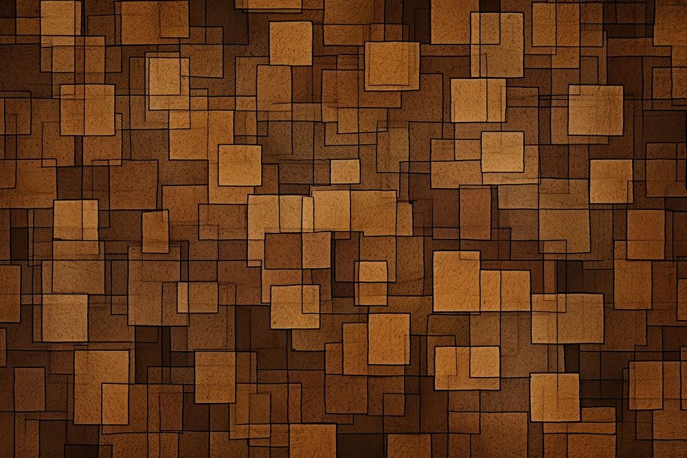 Brown vintage square pattern architecture building flooring.