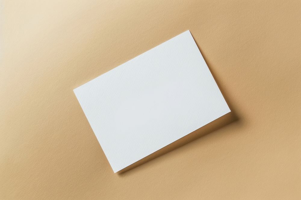 White hard paper mockup text business card white board.