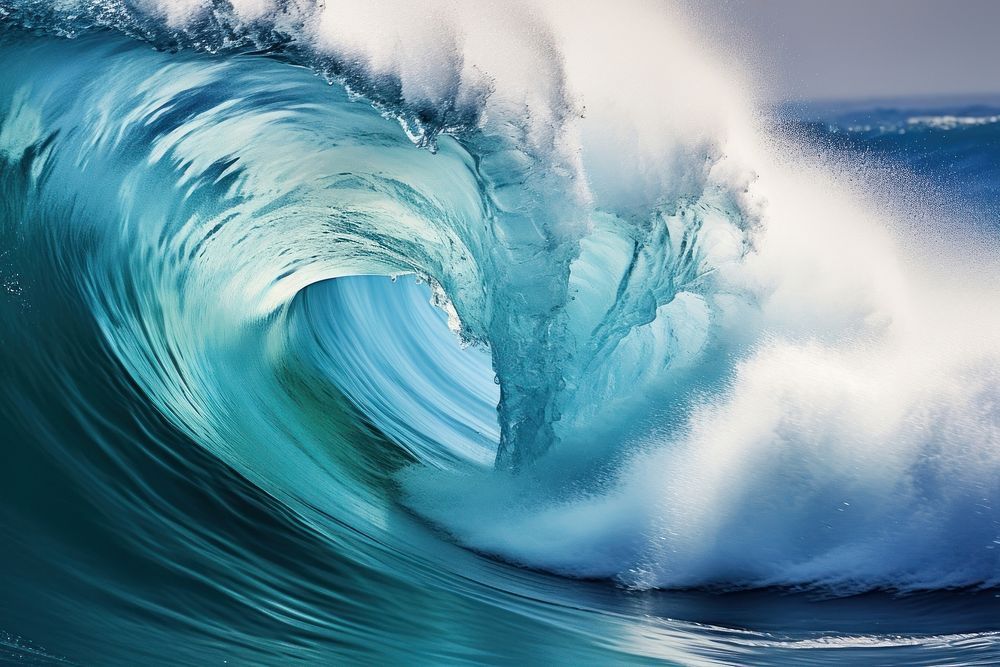 Ocean wave texture recreation outdoors tsunami.