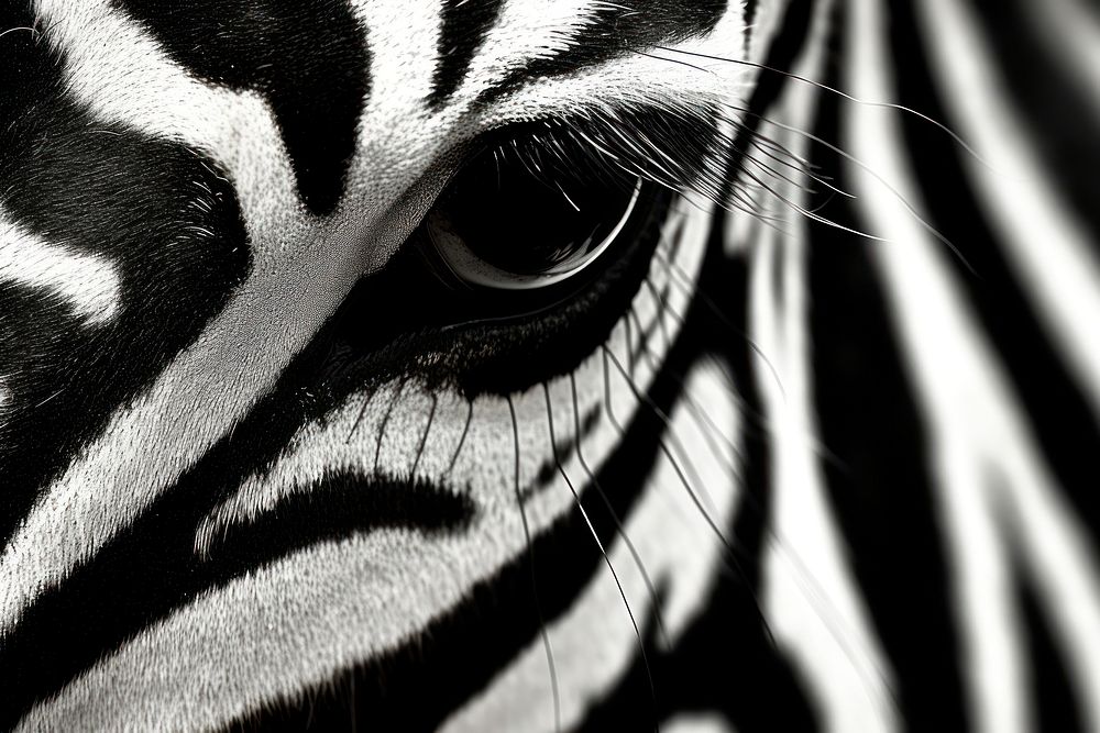 Black and white zebra texture wildlife animal mammal.