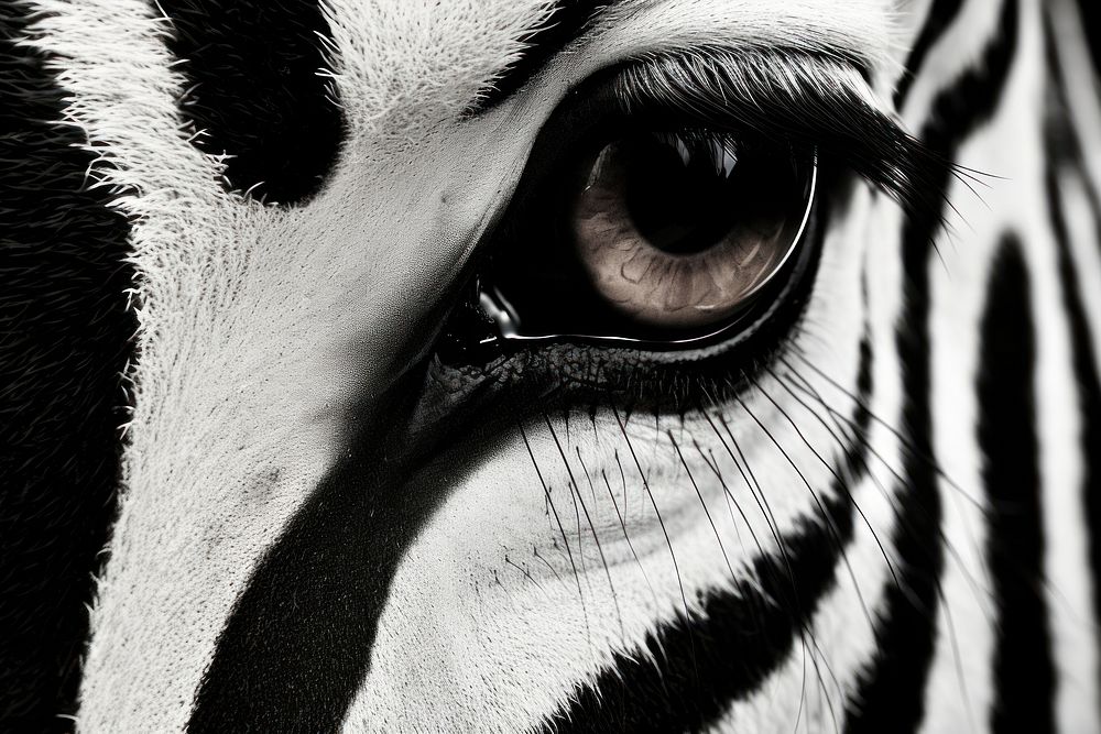 Black and white zebra texture wildlife animal mammal.