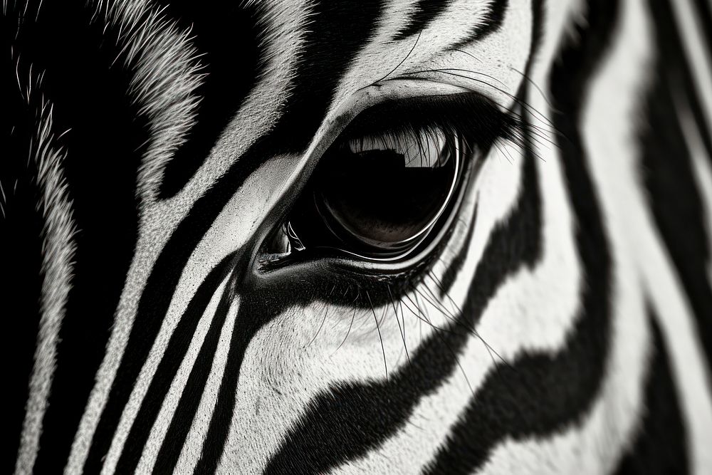 Black and white zebra pattern texture wildlife animal mammal.