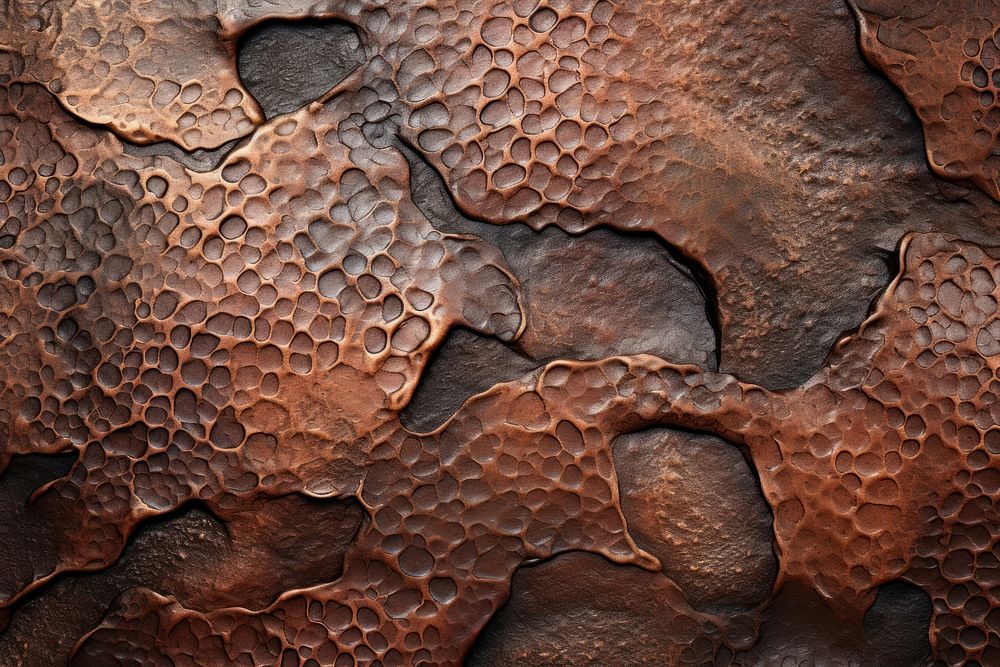Bronze copper texture corrosion reptile animal.