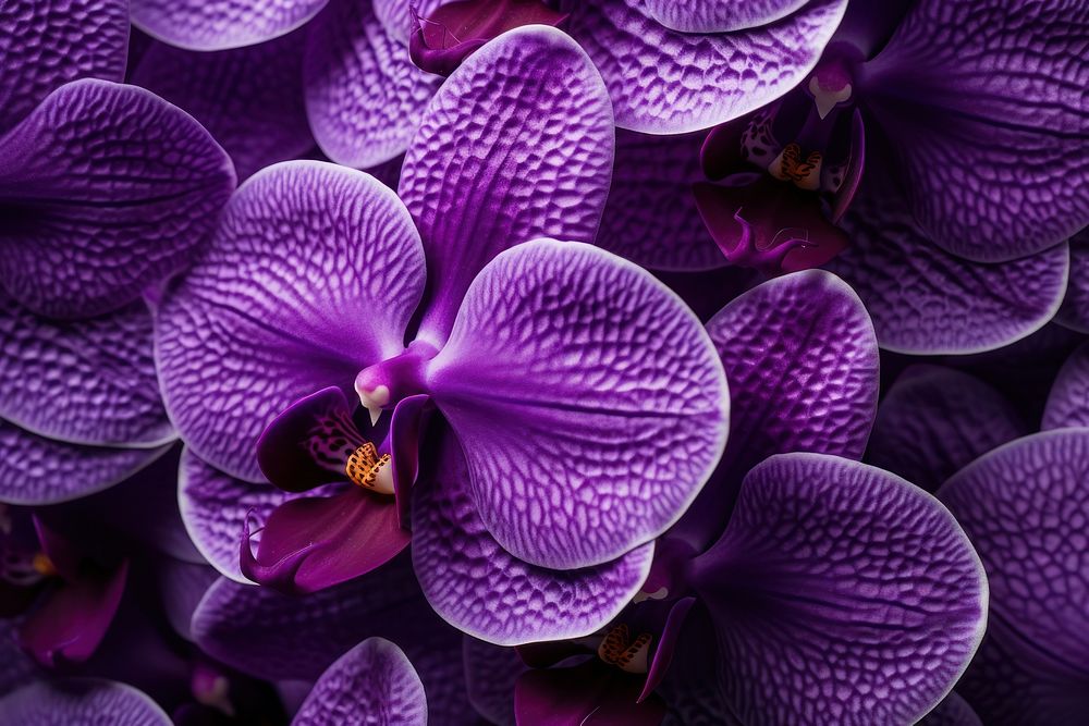Purple orchid texture blossom flower person.
