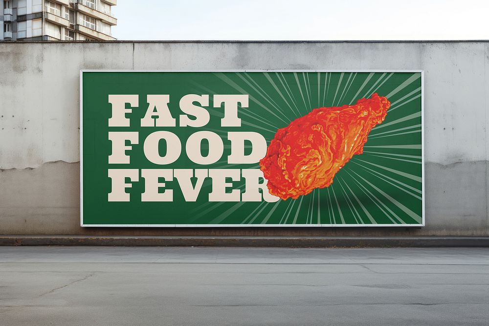 Food ad billboard sign