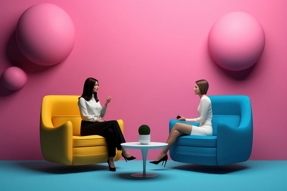 Conversation medication interview furniture.