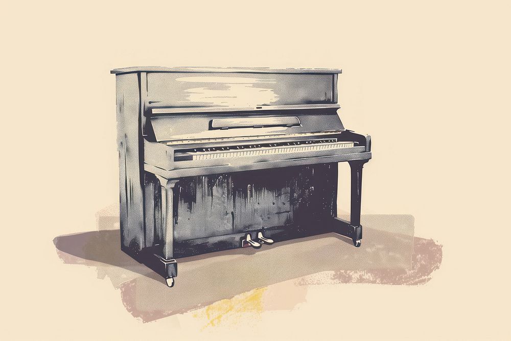 Piano keyboard musical instrument upright piano.