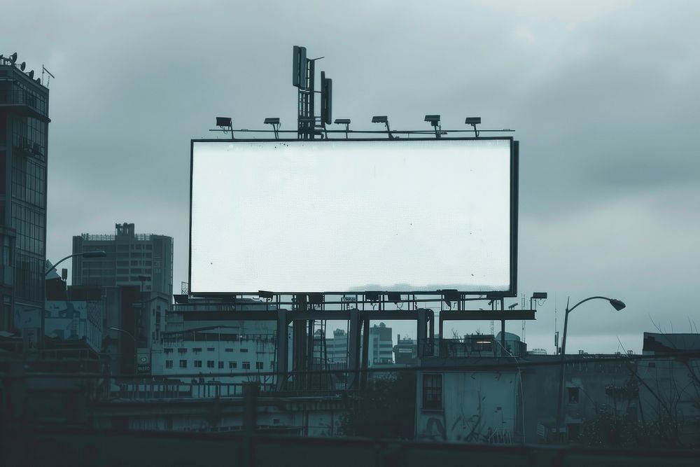 Billboard mockup advertisement person human.