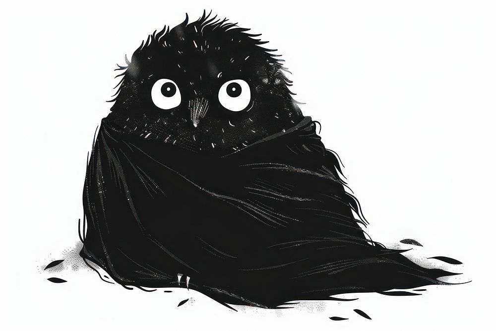 Art illustrated blackbird agelaius.