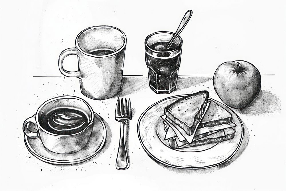 Art illustrated beverage cutlery.