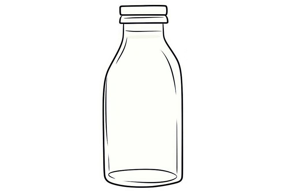 Milk bottle shaker glass jar.
