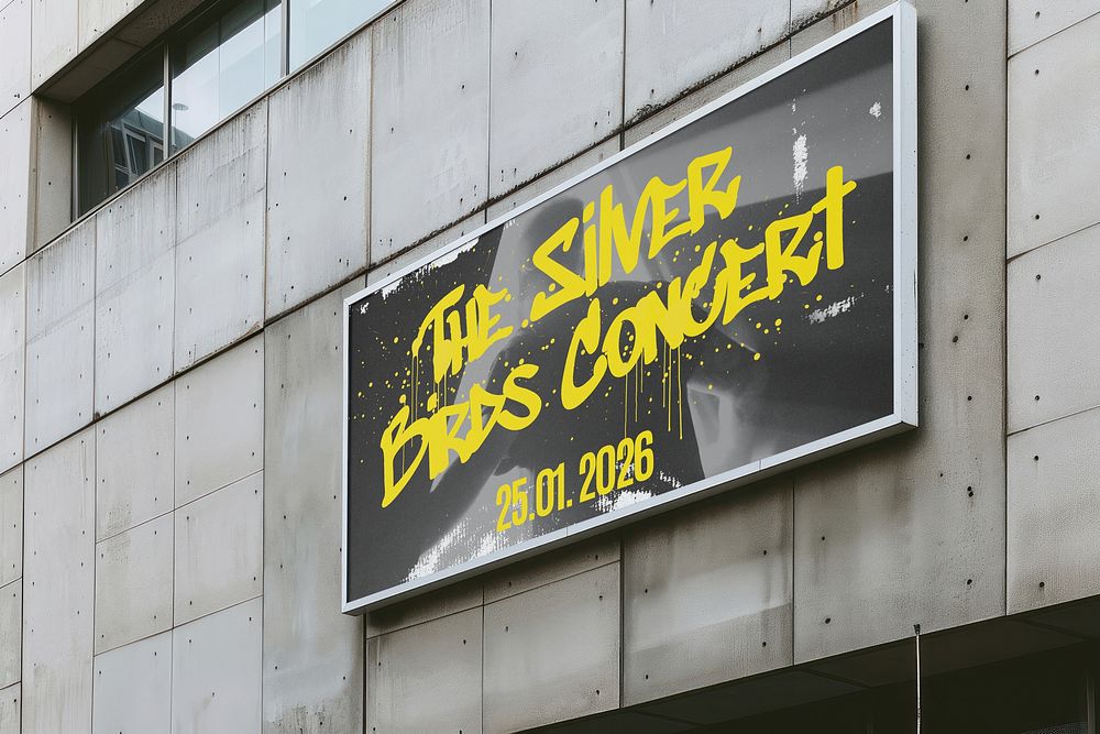 Concert ad sign
