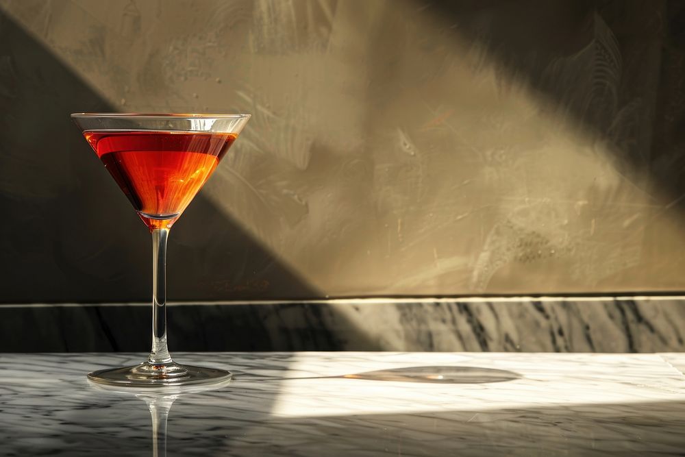 Rosy martini cocktail blackboard beverage alcohol.