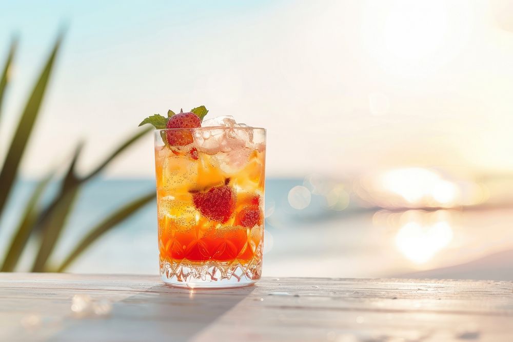 Fruity cocktail beverage alcohol mojito.