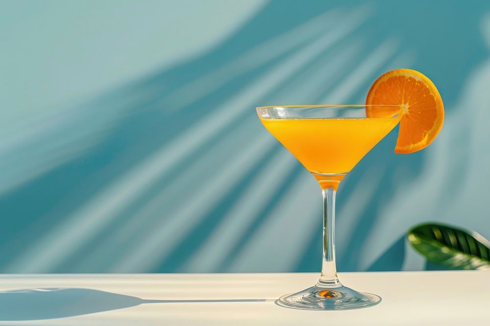 Summer cocktail beverage alcohol martini.