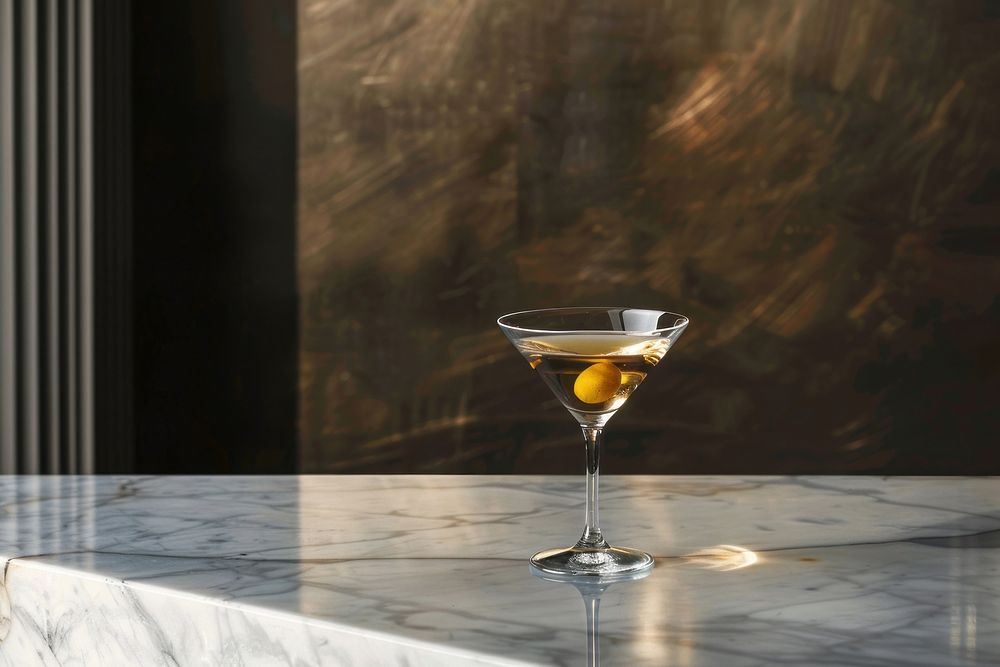 Martini cocktail table furniture beverage.