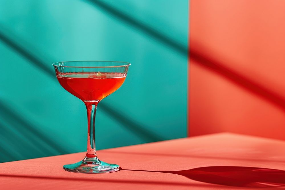Red cocktail beverage alcohol martini.