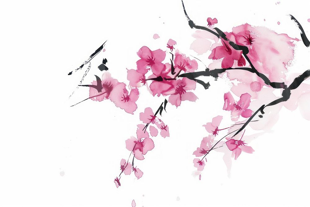 Sakura Japanese minimal chandelier blossom flower.