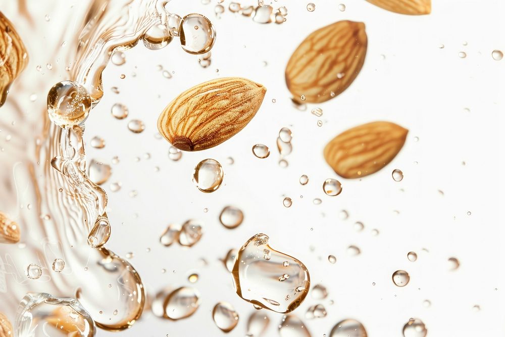 Almonds grain oil bubble accessories accessory produce.
